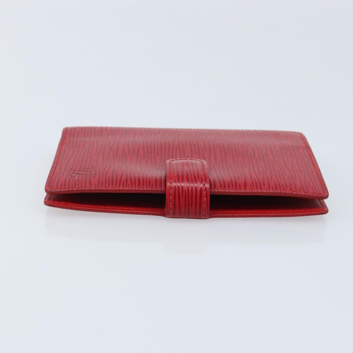 LOUIS VUITTON Epi Agenda PM Day Planner Cover Red R20057 LV Auth BA11766