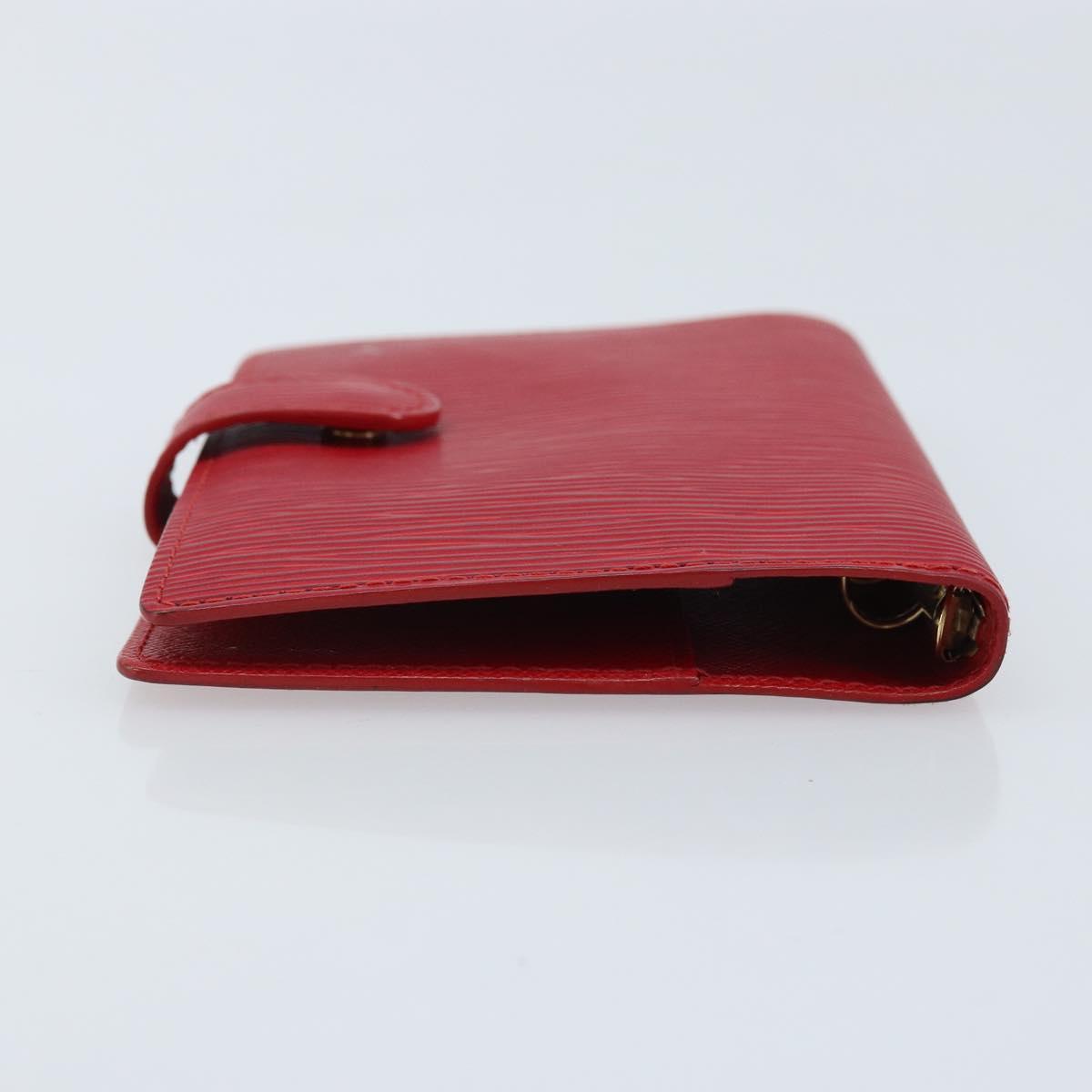 LOUIS VUITTON Epi Agenda PM Day Planner Cover Red R20057 LV Auth BA11766