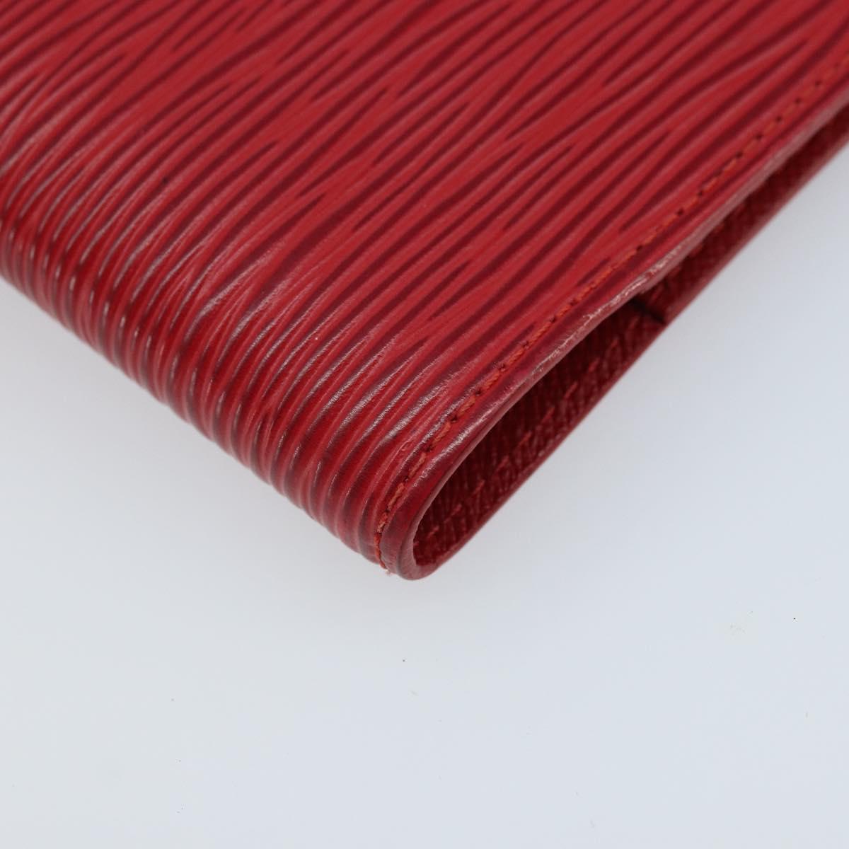 LOUIS VUITTON Epi Agenda PM Day Planner Cover Red R20057 LV Auth BA11766