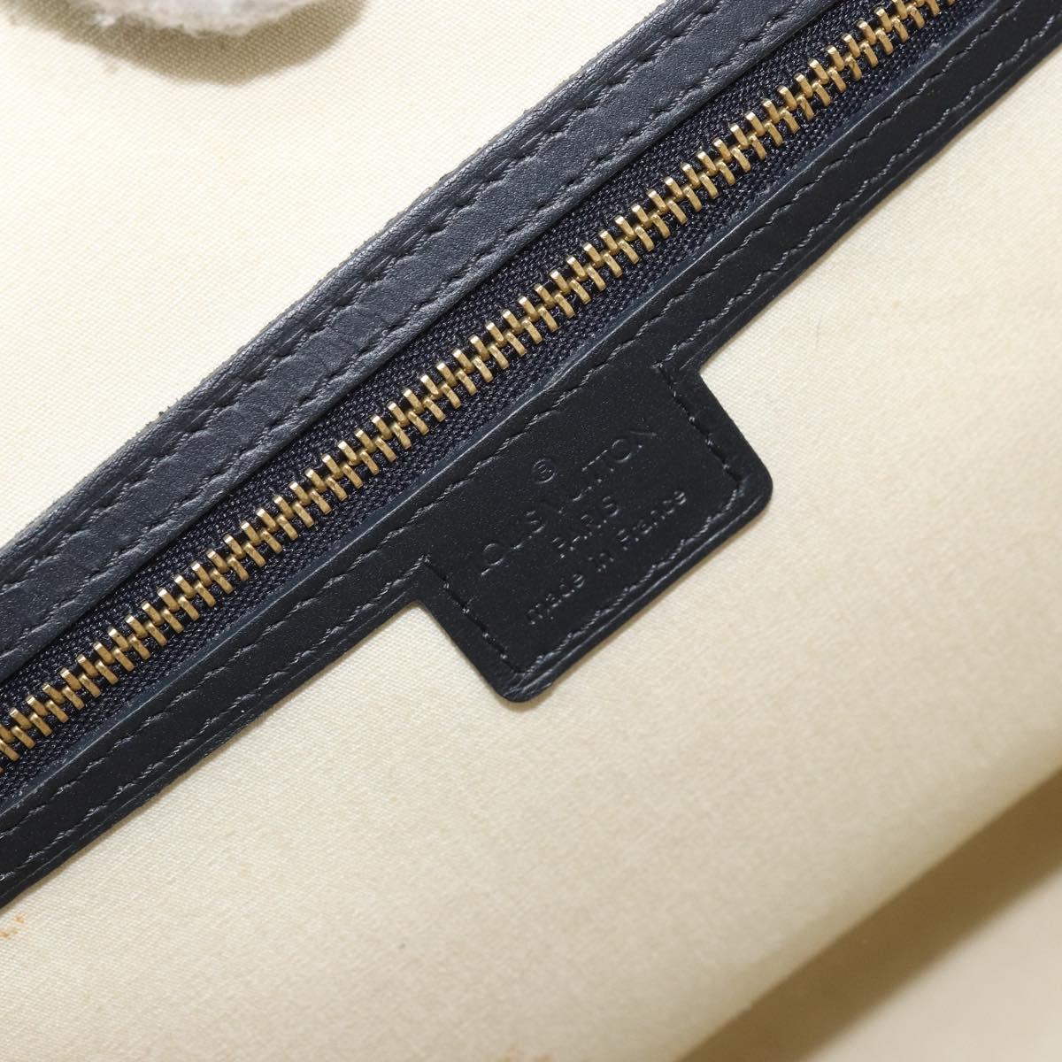 LOUIS VUITTON Monogram Mini Josephine GM Hand Bag Blue M92211 LV Auth BA11767