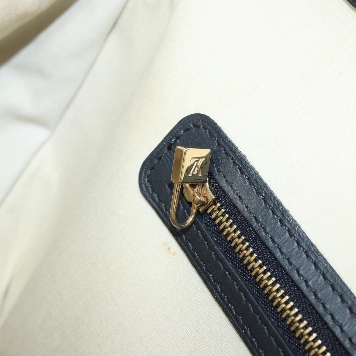 LOUIS VUITTON Monogram Mini Josephine GM Hand Bag Blue M92211 LV Auth BA11767