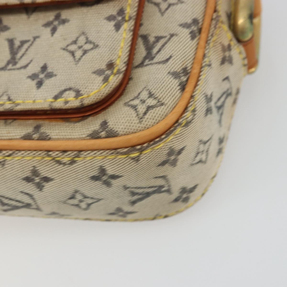 LOUIS VUITTON Monogram Mini Juliet MM Shoulder Bag Blue M92004 LV Auth BA11780