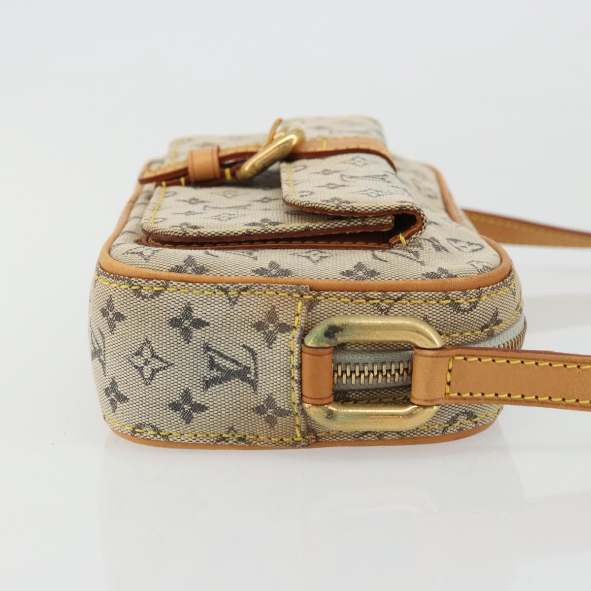 LOUIS VUITTON Monogram Mini Juliet MM Shoulder Bag Blue M92004 LV Auth BA11780