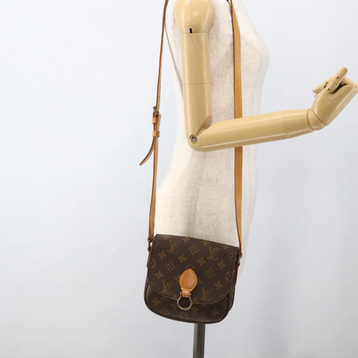LOUIS VUITTON Monogram Saint Cloud PM Shoulder Bag M51244 LV Auth BA11782A