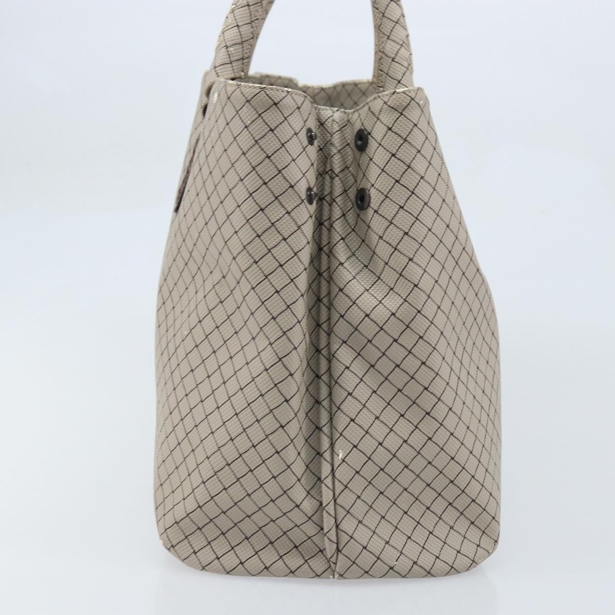 BOTTEGA VENETA Tote Bag PVC Canvas Gray Auth BA11786