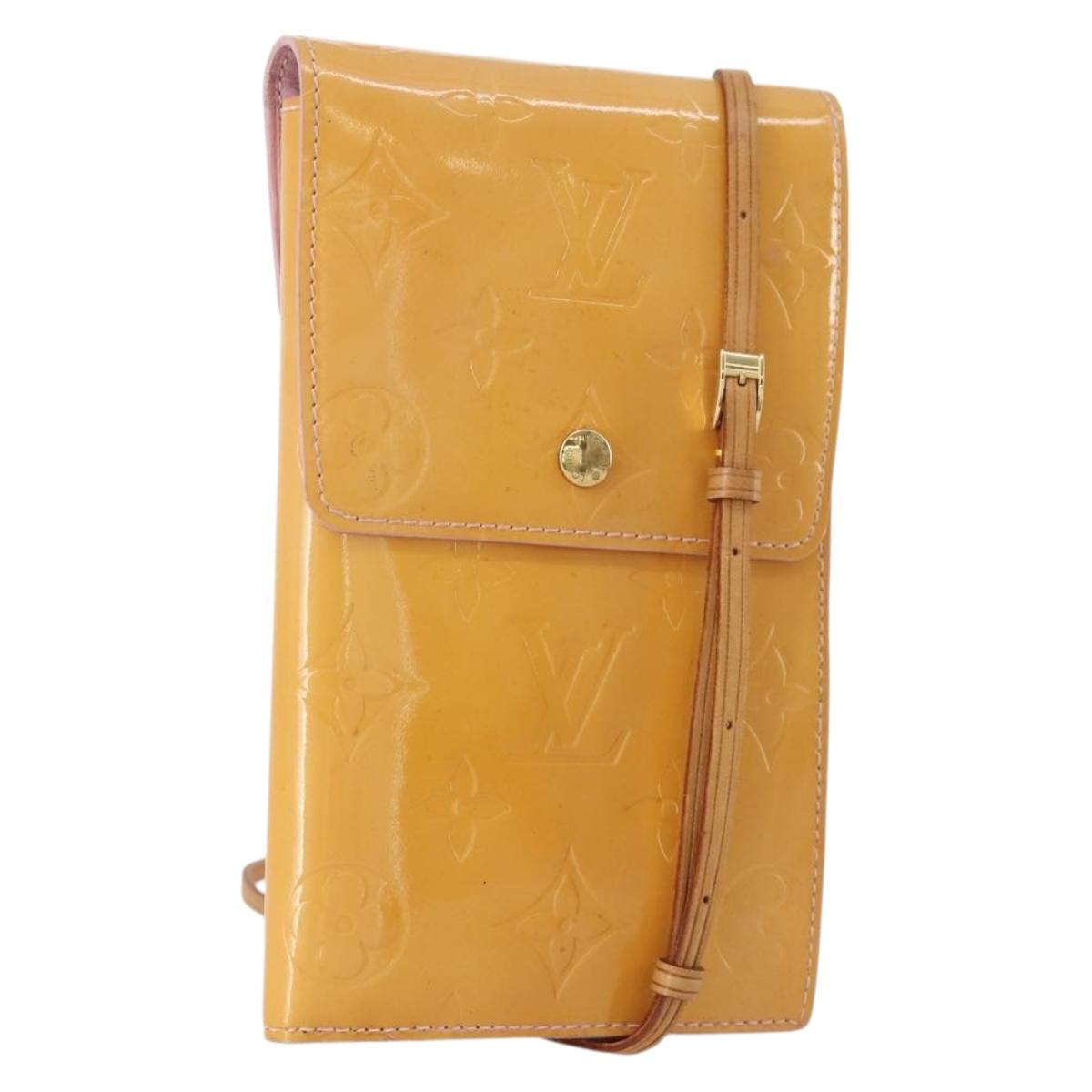 LOUIS VUITTON Monogram Vernis Walker Wallet Marshmallow Pink M91035 Auth BA11791