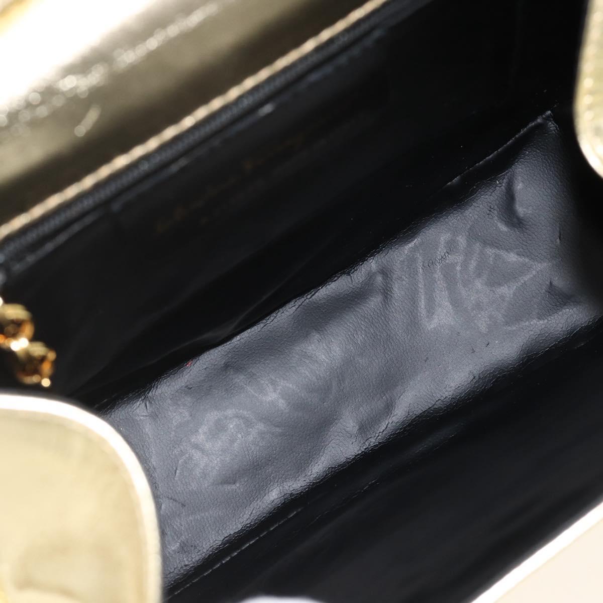 Salvatore Ferragamo Shoulder Bag Leather Gold Tone Auth BA11796A