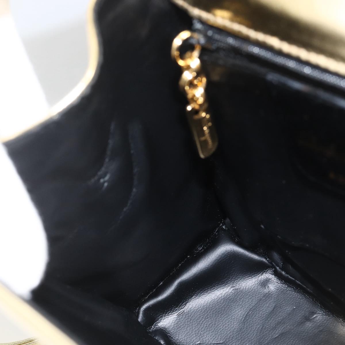 Salvatore Ferragamo Shoulder Bag Leather Gold Tone Auth BA11796A