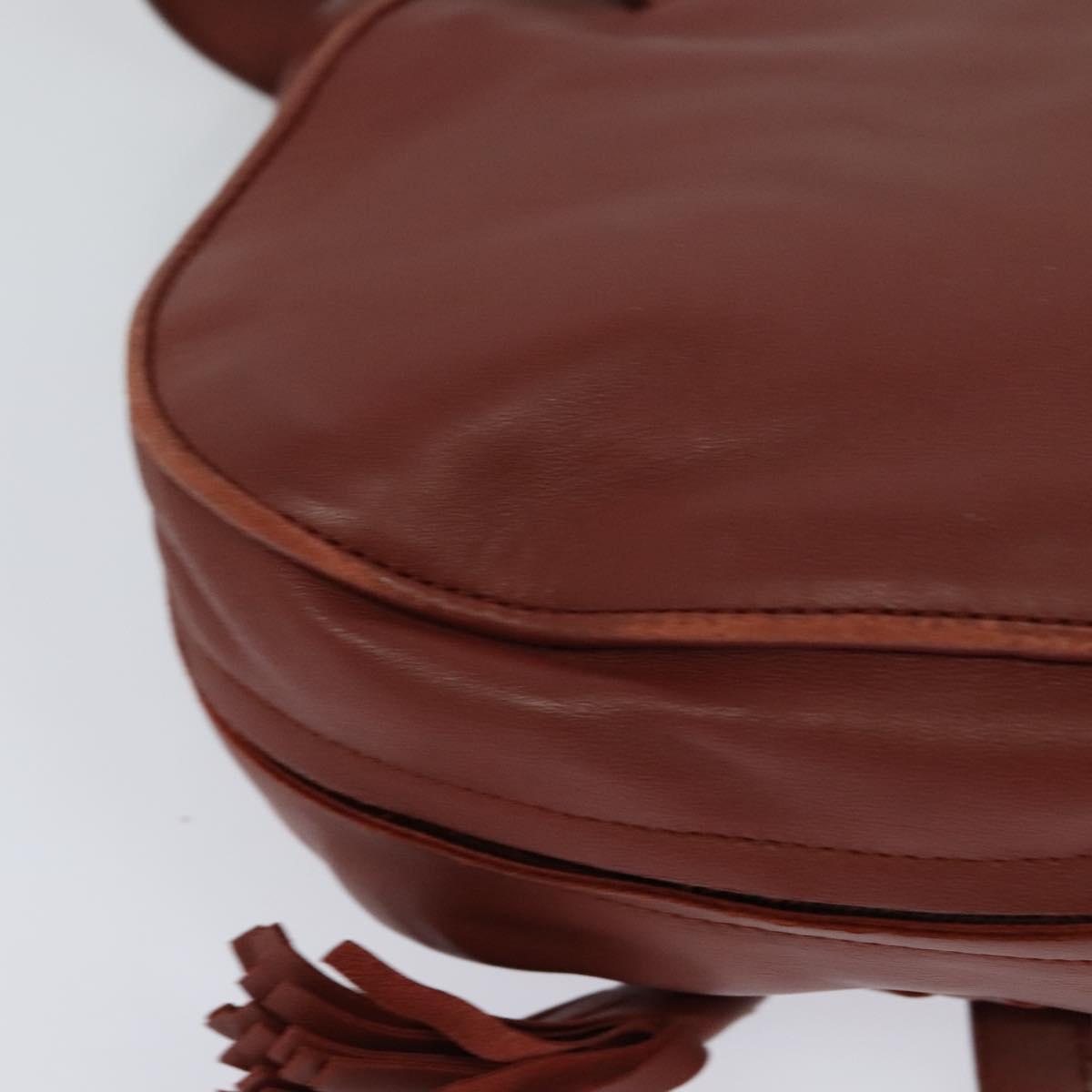 BOTTEGA VENETA INTRECCIATO Waist bag Leather Brown Auth BA118