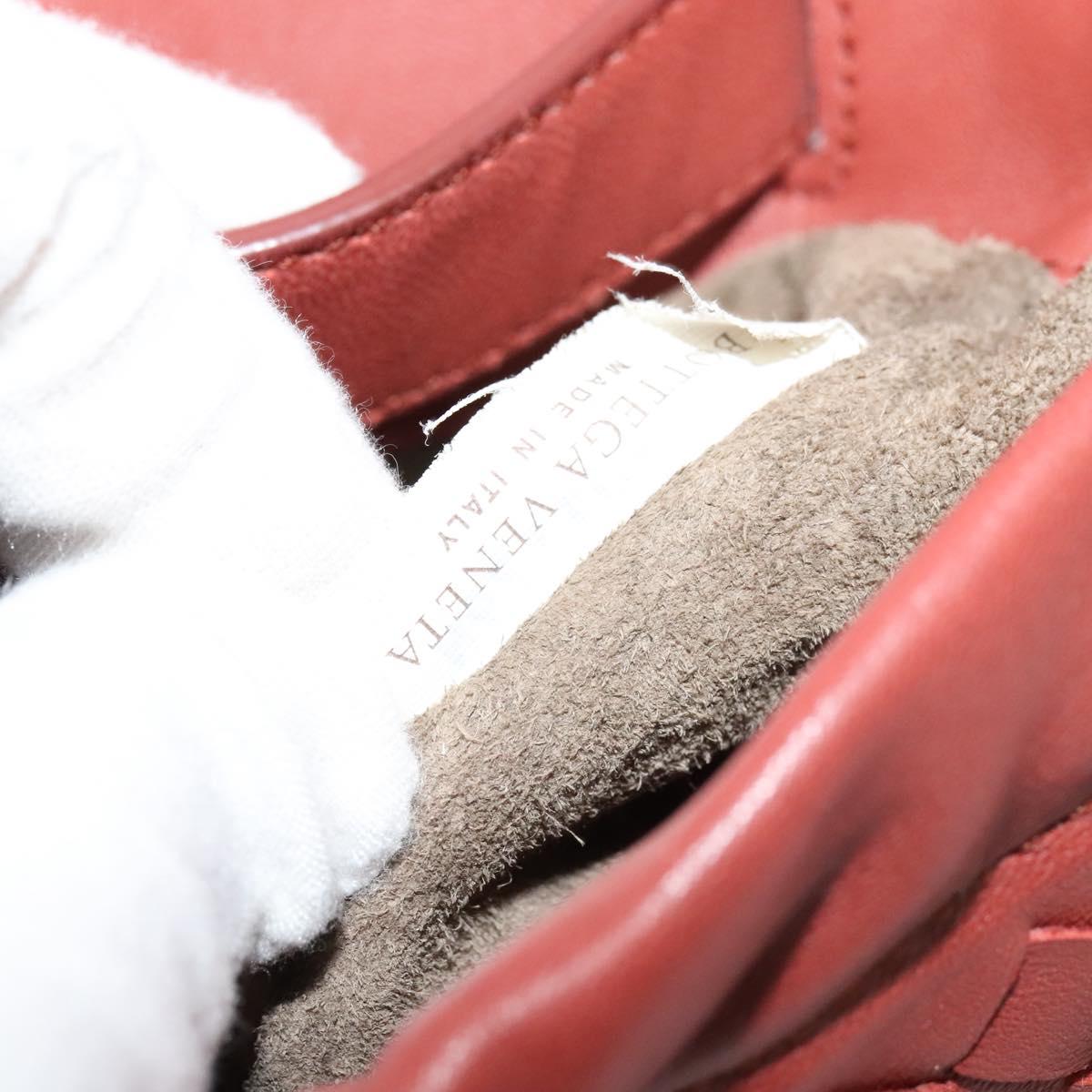 BOTTEGA VENETA INTRECCIATO Waist bag Leather Brown Auth BA118