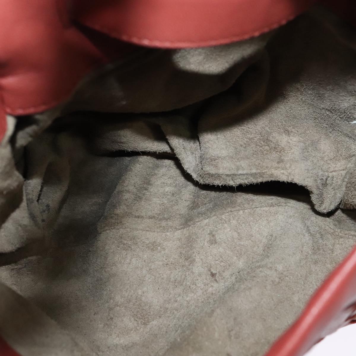 BOTTEGA VENETA INTRECCIATO Waist bag Leather Brown Auth BA118