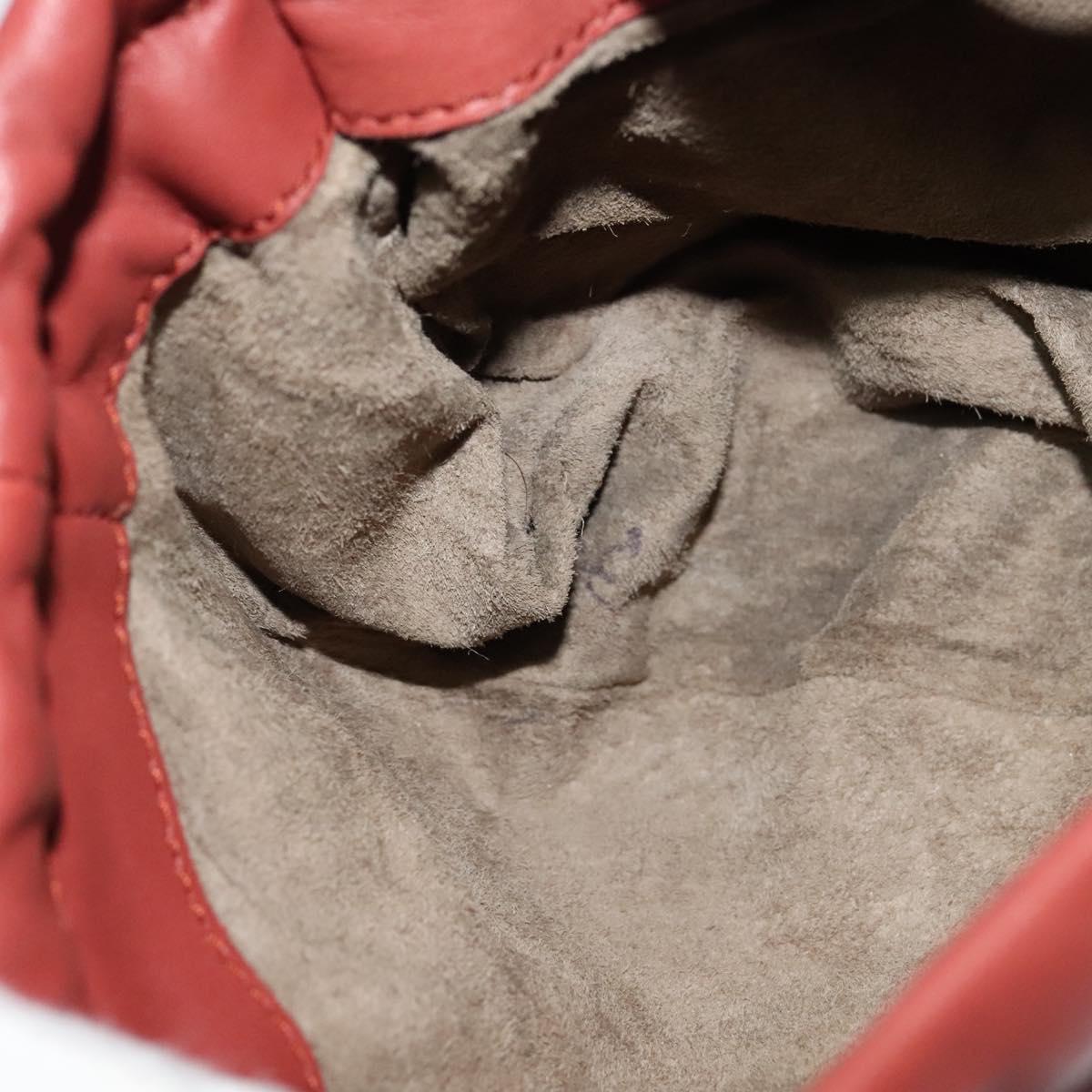 BOTTEGA VENETA INTRECCIATO Waist bag Leather Brown Auth BA118