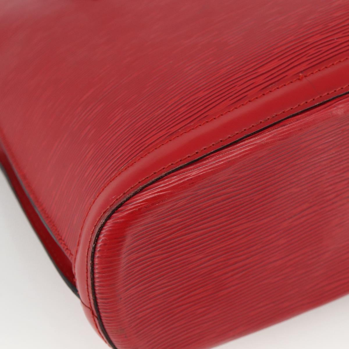 LOUIS VUITTON Epi Lussac Shoulder Bag Red M52287 LV Auth BA11811