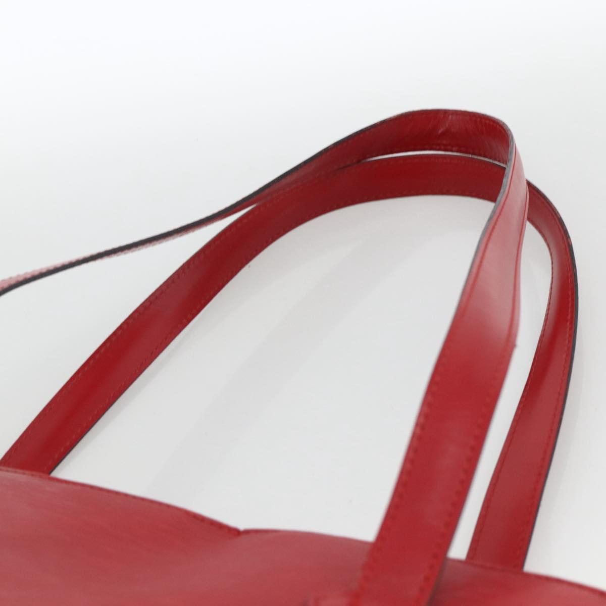 LOUIS VUITTON Epi Lussac Shoulder Bag Red M52287 LV Auth BA11811