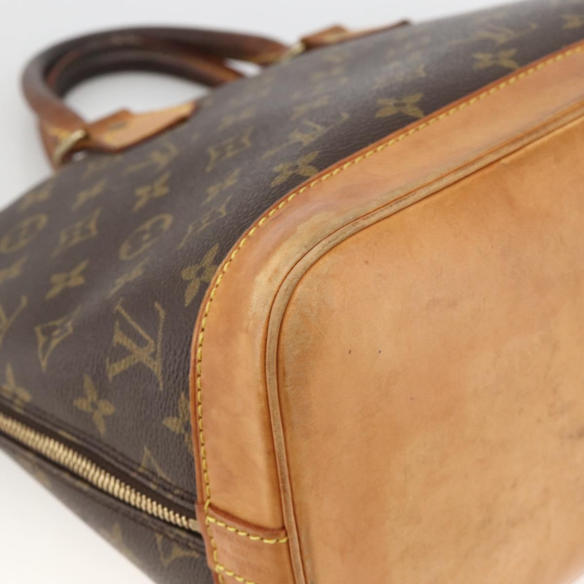 LOUIS VUITTON Monogram Alma Hand Bag M51130 LV Auth BA11815