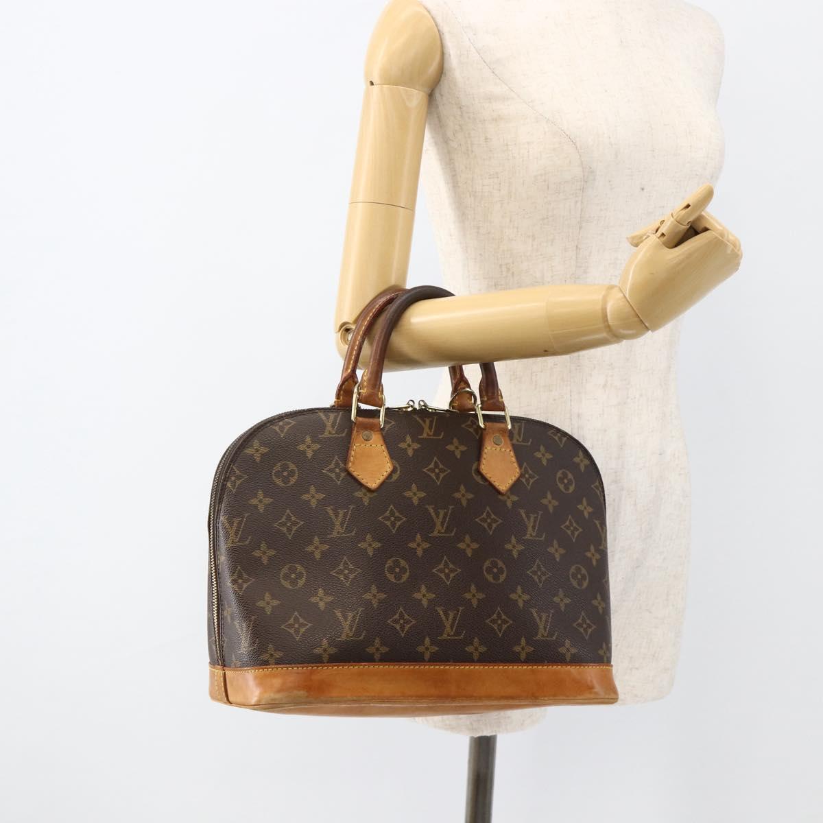 LOUIS VUITTON Monogram Alma Hand Bag M51130 LV Auth BA11815