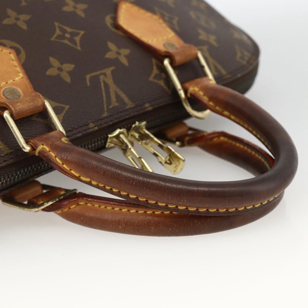 LOUIS VUITTON Monogram Alma Hand Bag M51130 LV Auth BA11815