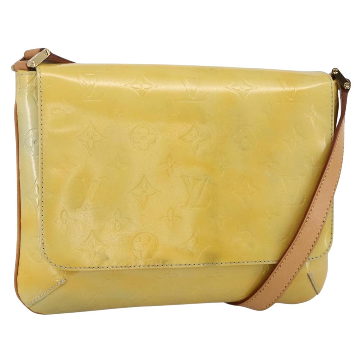 LOUIS VUITTON Monogram Vernis Thompson Street Bag Gris M91008 LV Auth BA11818