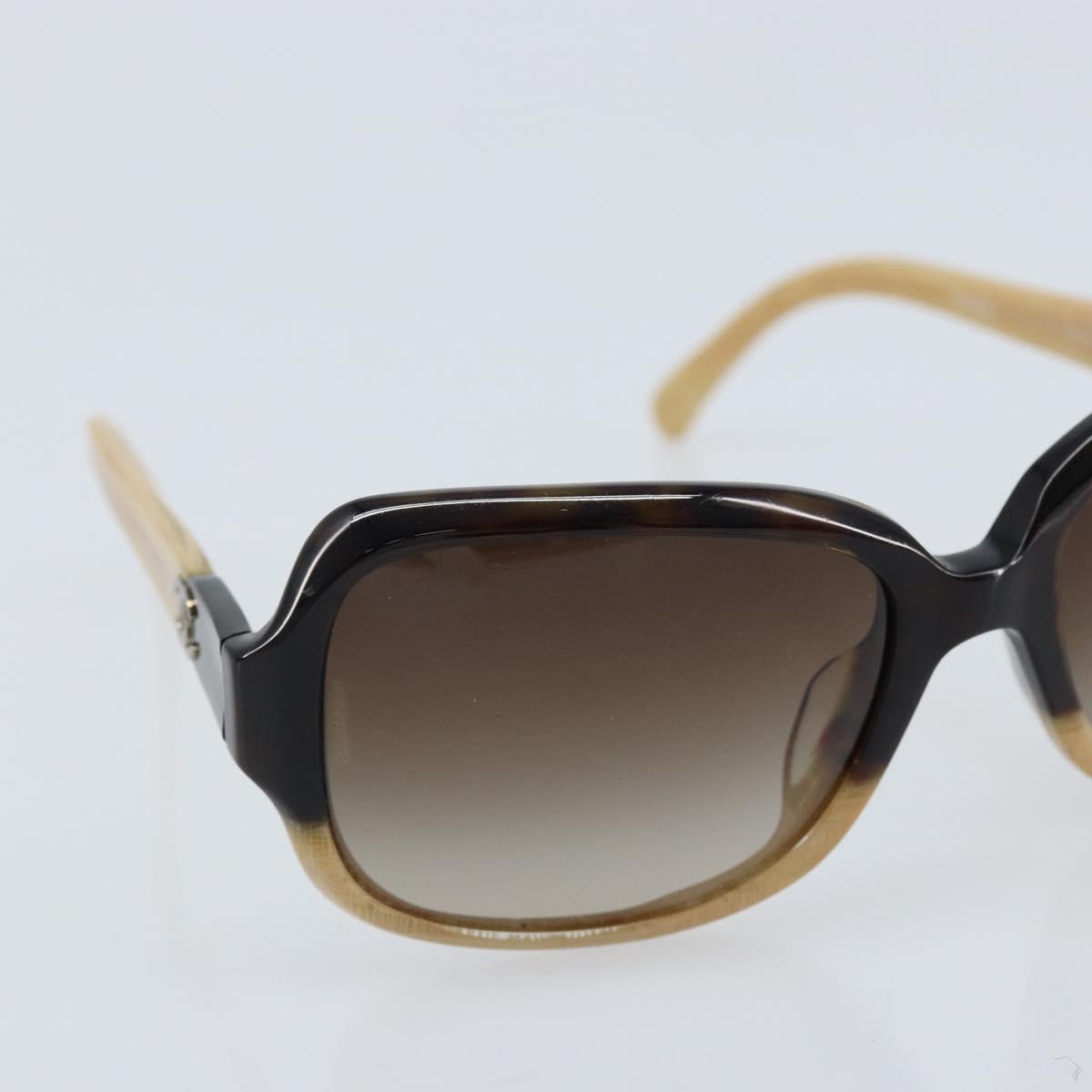 CHANEL COCO Mark Sunglasses plastic Beige 5177-A CC Auth BA11834