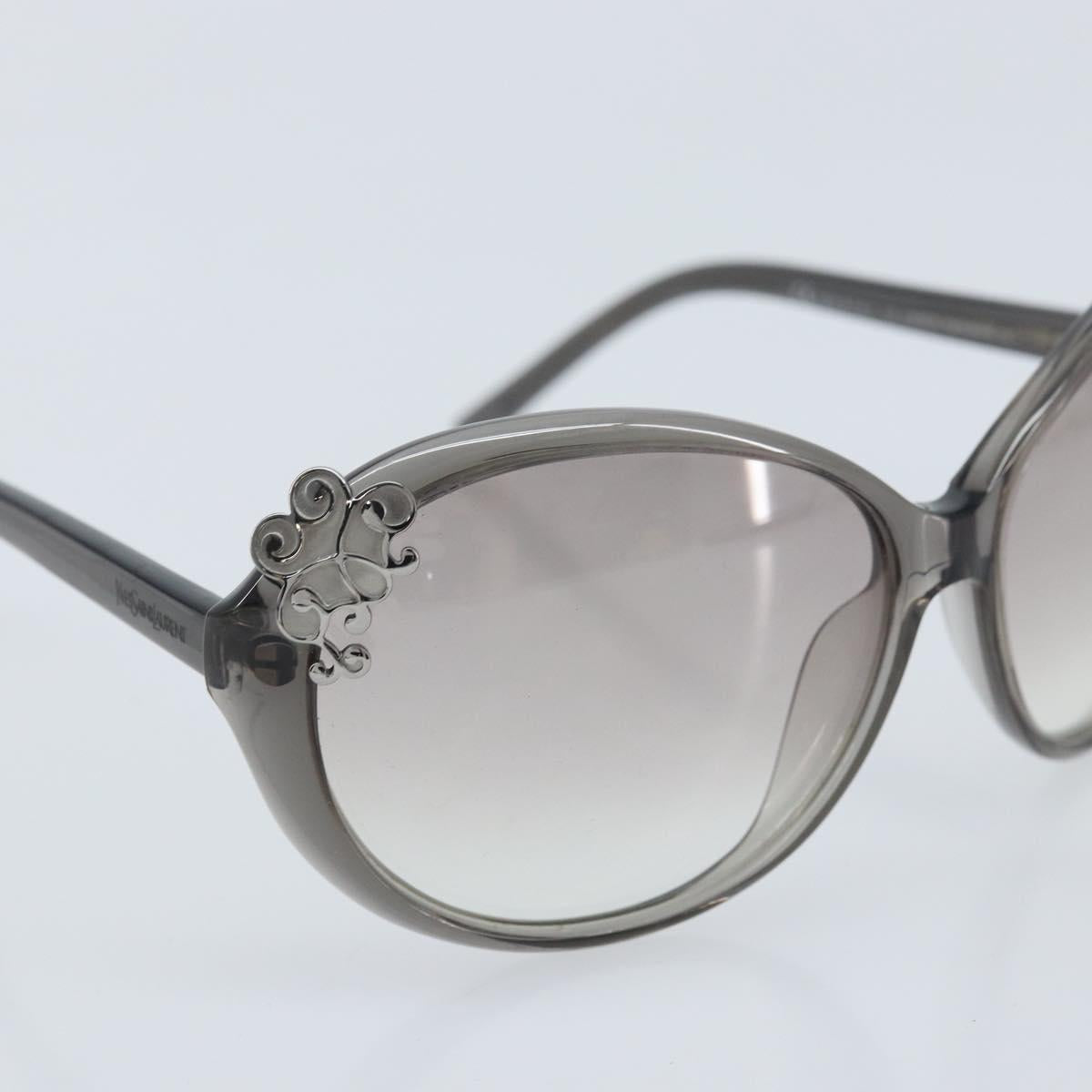 SAINT LAURENT Sunglasses plastic Greige Auth BA11835