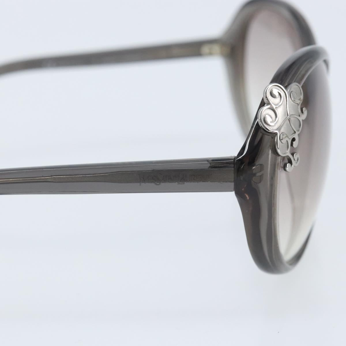 SAINT LAURENT Sunglasses plastic Greige Auth BA11835