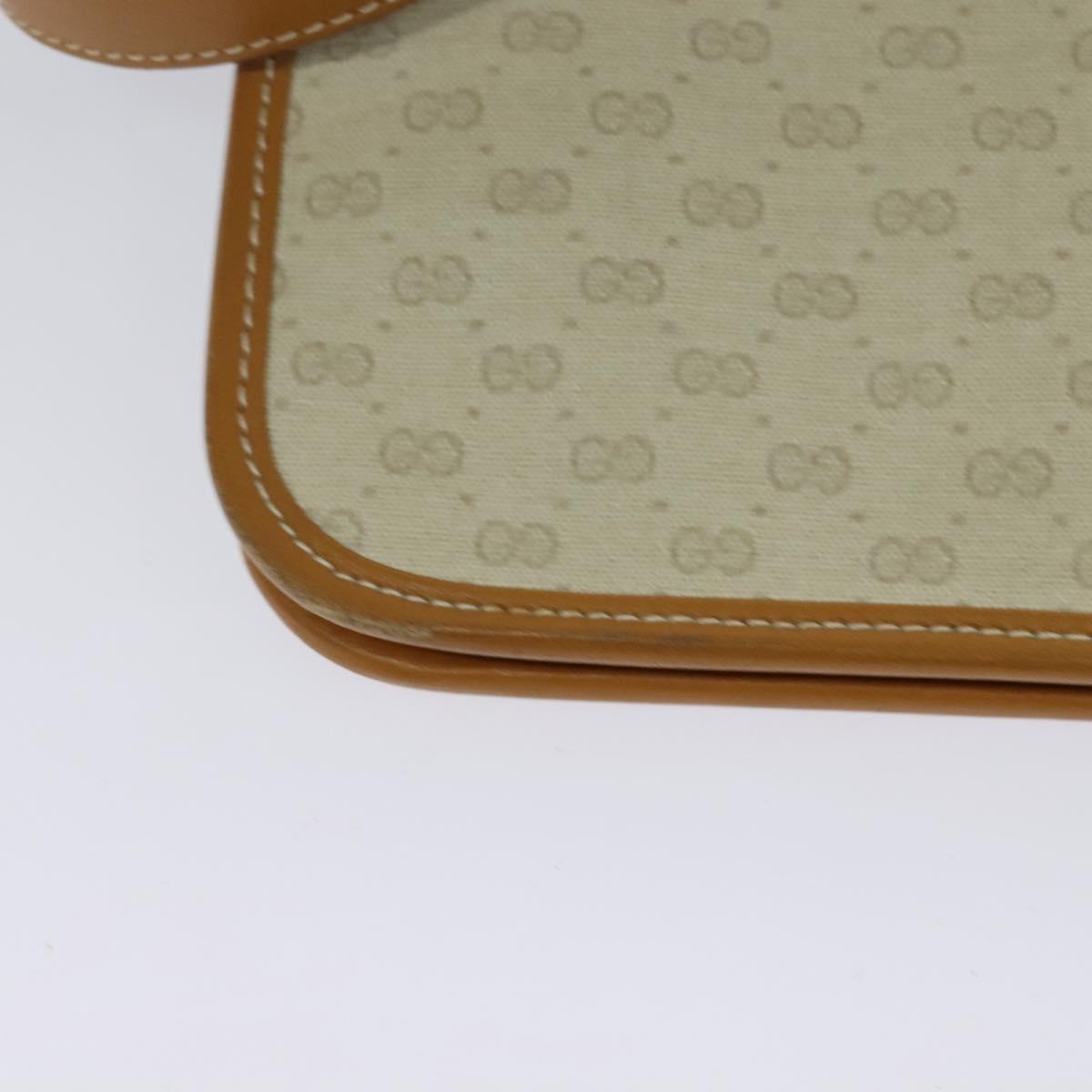 GUCCI Micro GG Supreme Shoulder Bag PVC Beige Gold 004 904 0261 Auth BA1184