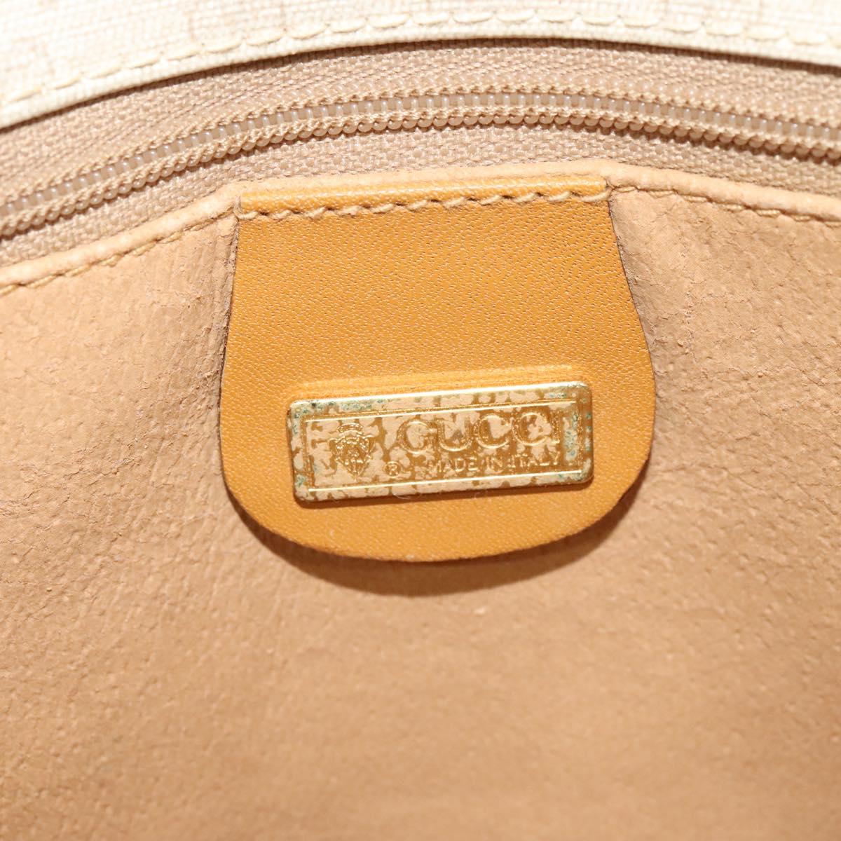 GUCCI Micro GG Supreme Shoulder Bag PVC Beige Gold 004 904 0261 Auth BA1184