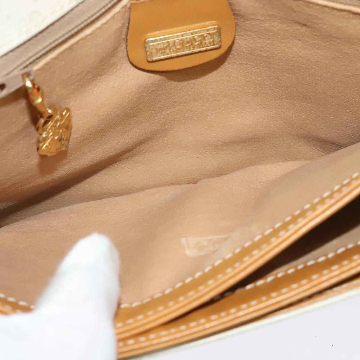 GUCCI Micro GG Supreme Shoulder Bag PVC Beige Gold 004 904 0261 Auth BA1184