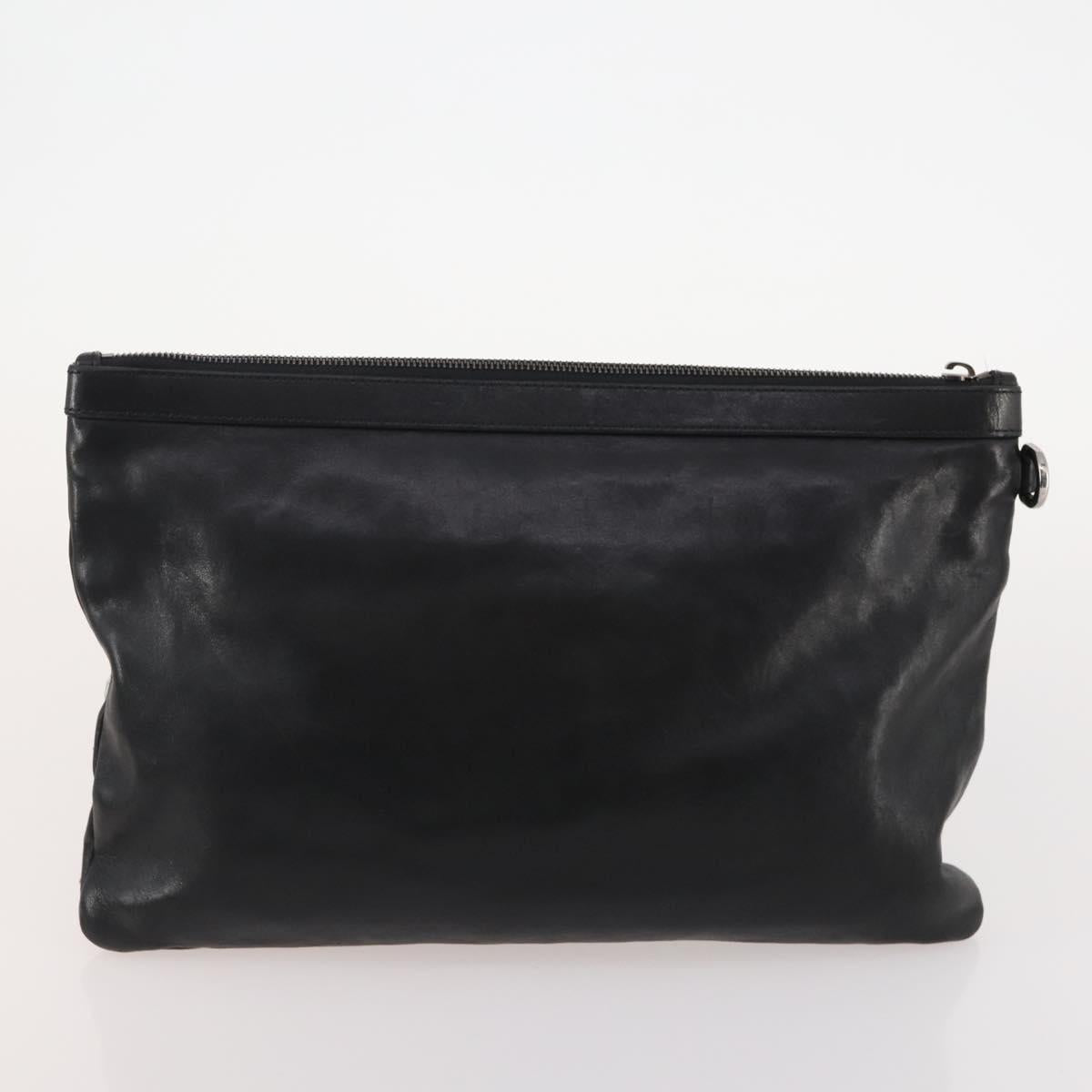 Jimmy Choo Tote Bag Leather Canvas 2 Set Black Gray Auth BA11842