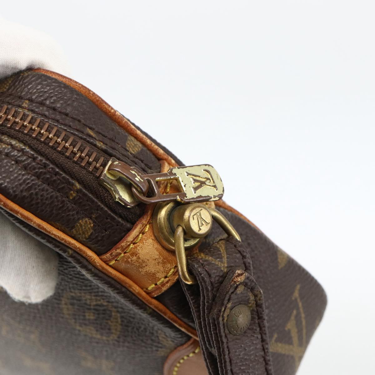 LOUIS VUITTON Monogram Marly Dragonne PM Clutch Bag M51827 LV Auth BA11848