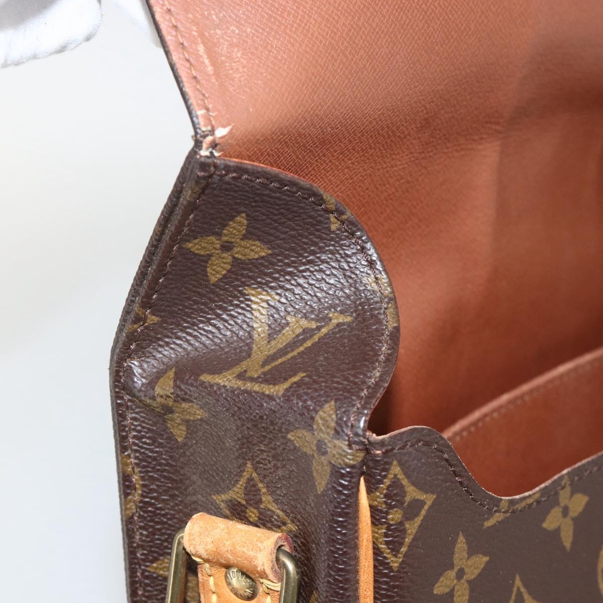 LOUIS VUITTON Monogram Cartouchiere GM Shoulder Bag M51252 LV Auth BA11850