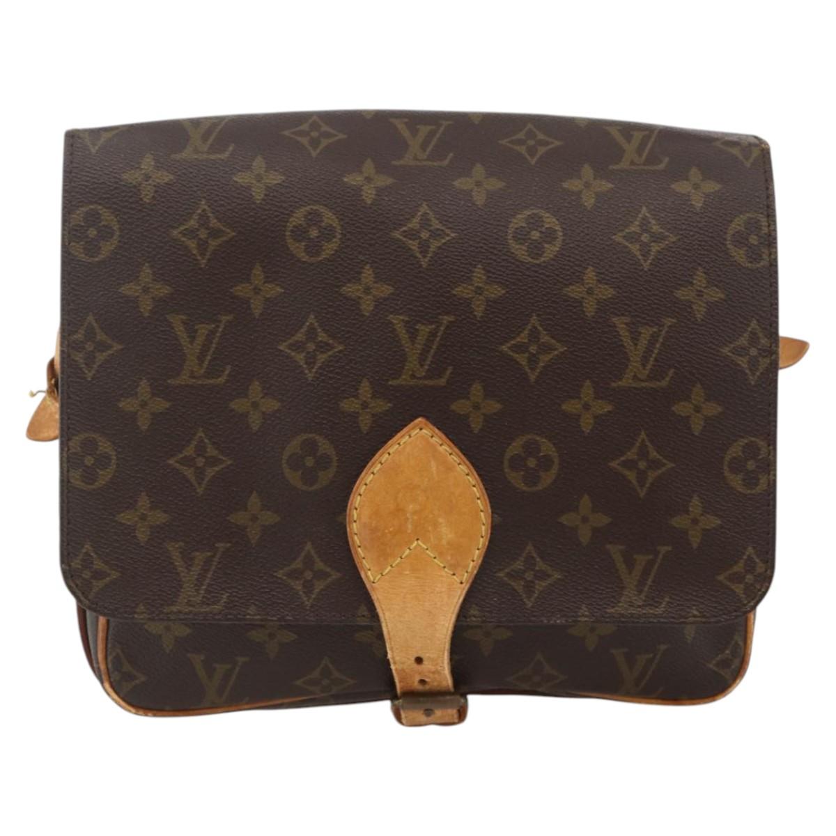 LOUIS VUITTON Monogram Cartouchiere GM Shoulder Bag M51252 LV Auth BA11850
