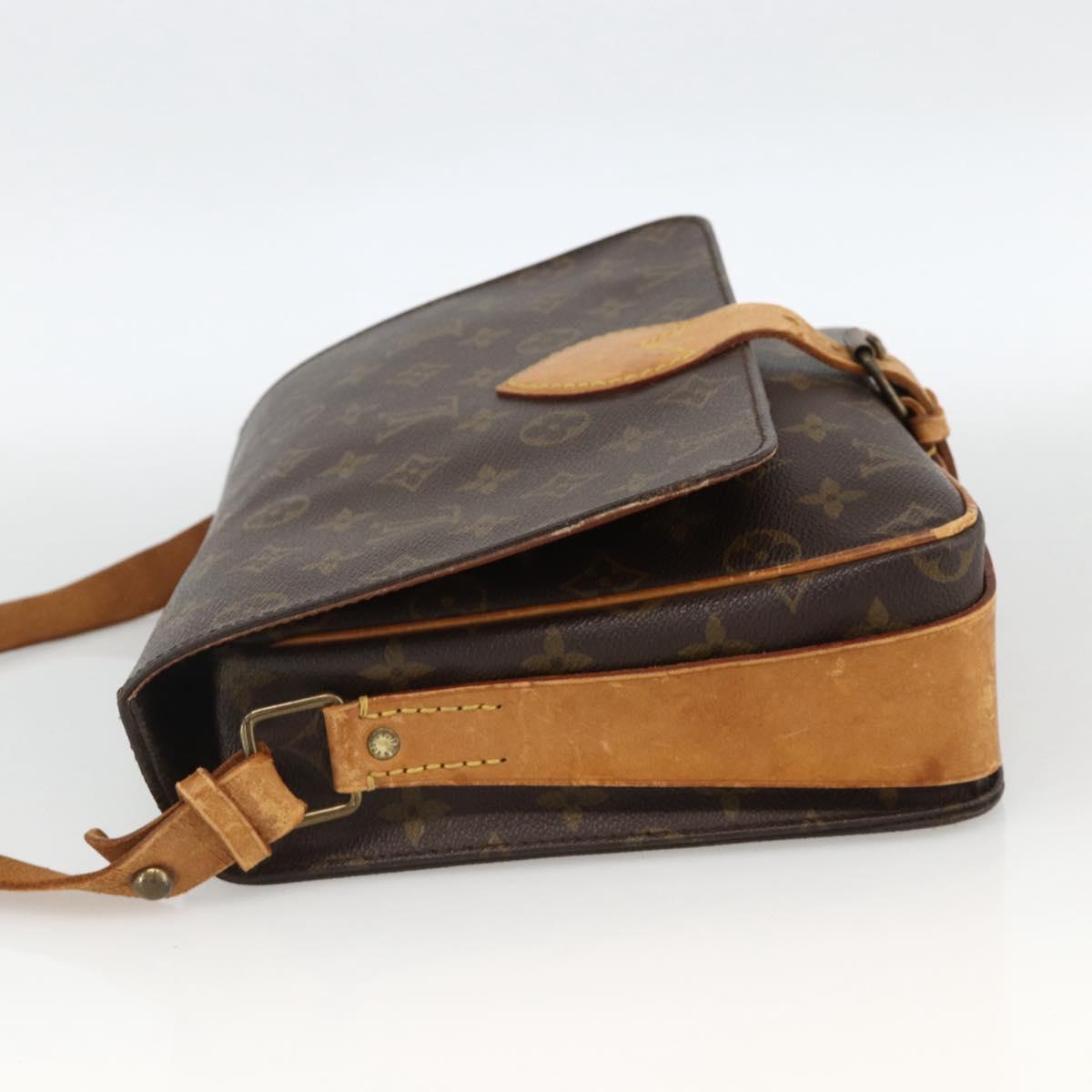 LOUIS VUITTON Monogram Cartouchiere GM Shoulder Bag M51252 LV Auth BA11850