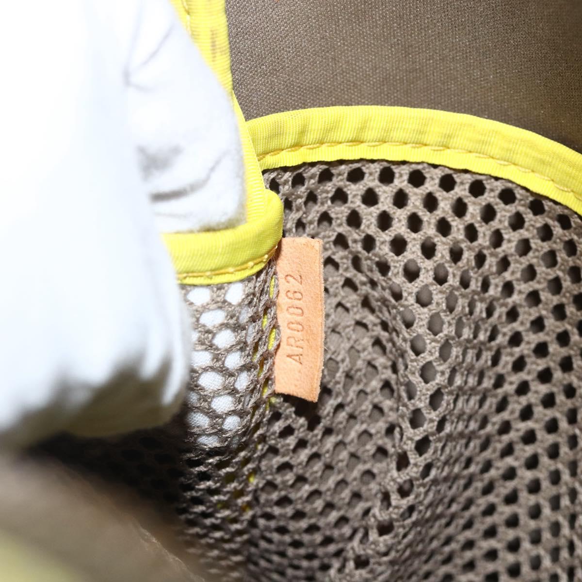 LOUIS VUITTON Damier Geant LV Cup Weatherly Bag Yellow M80636 LV Auth BA11853