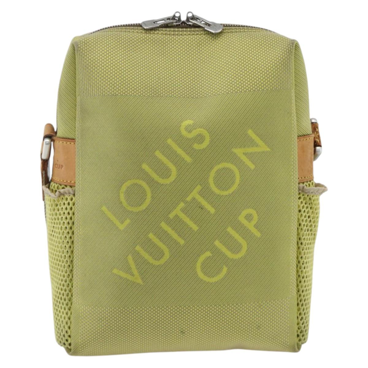 LOUIS VUITTON Damier Geant LV Cup Weatherly Bag Yellow M80636 LV Auth BA11853