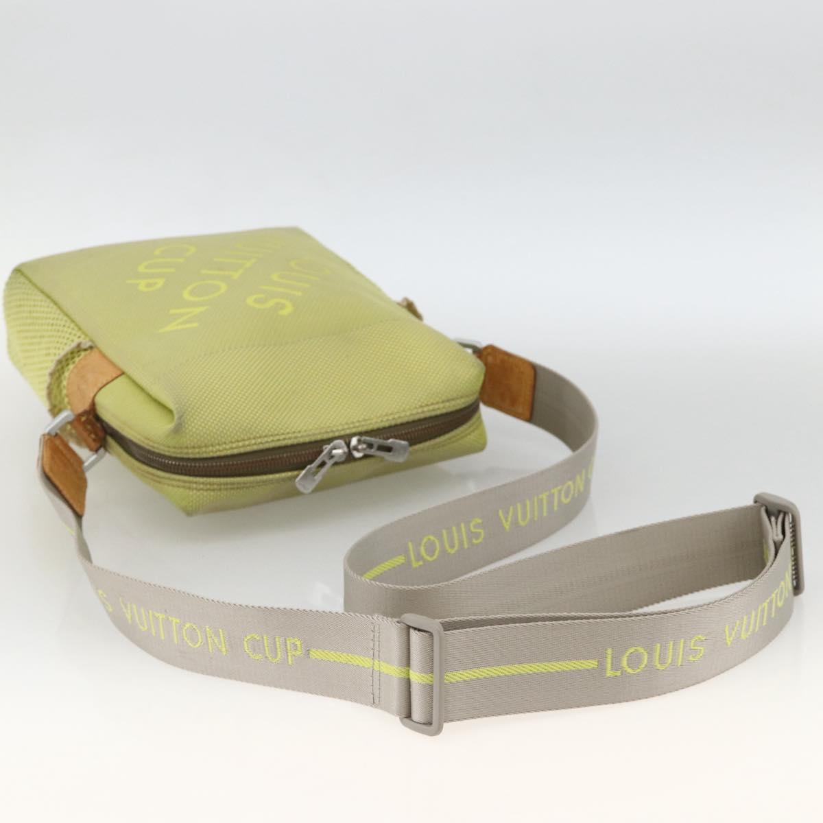 LOUIS VUITTON Damier Geant LV Cup Weatherly Bag Yellow M80636 LV Auth BA11853