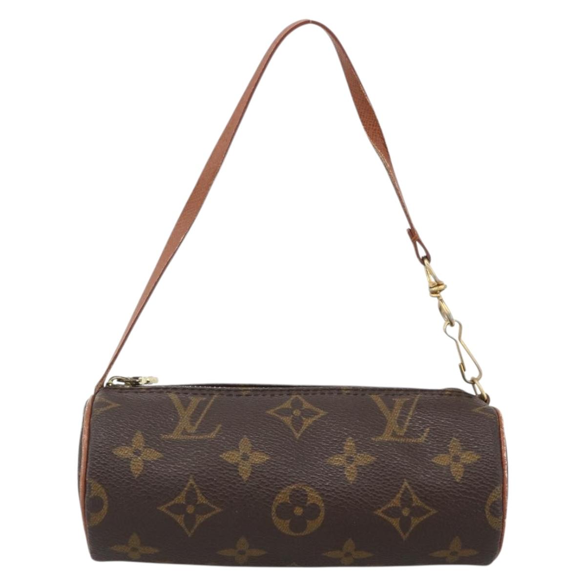 LOUIS VUITTON Monogram Papillon Pouch LV Auth BA11871