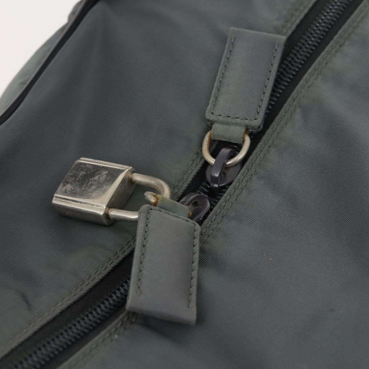 GIVENCHY Hand Bag Leather 2way Gray Auth BA11872A