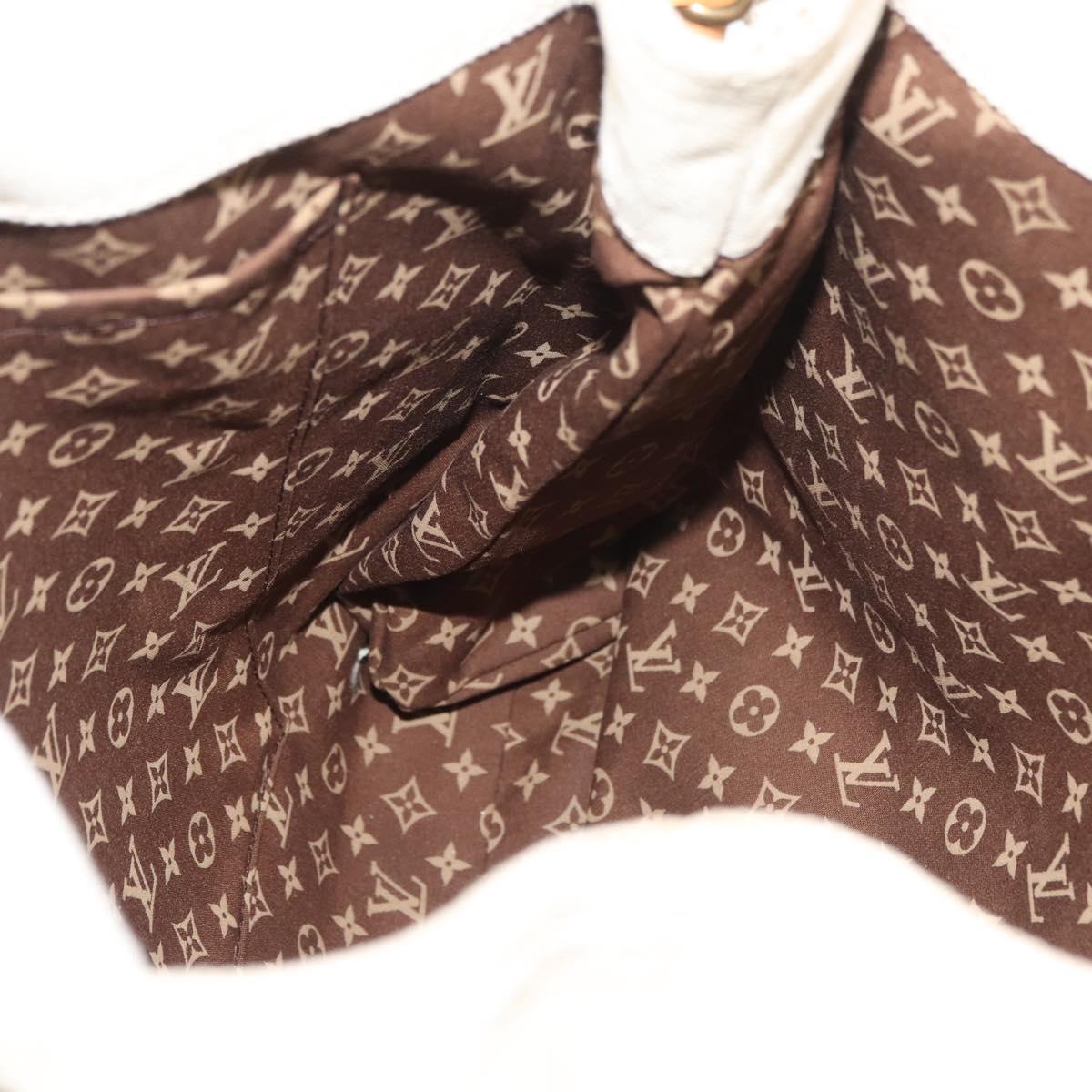LOUIS VUITTON Cruise line Glove shopper MM Bag Canvas Beige M95114 LV Auth BA11878A