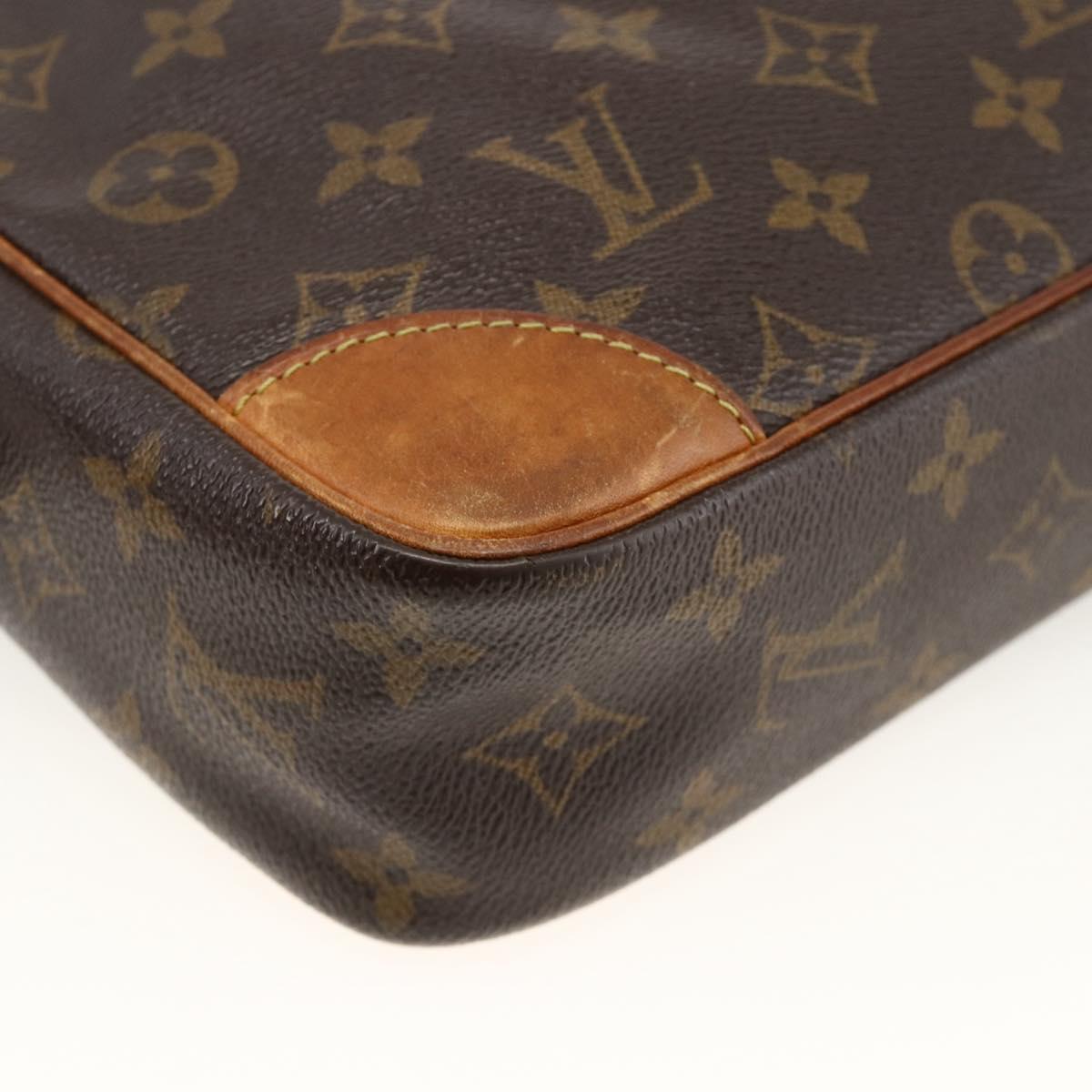 LOUIS VUITTON Monogram Compiegne 28 Clutch Bag M51845 LV Auth BA11890