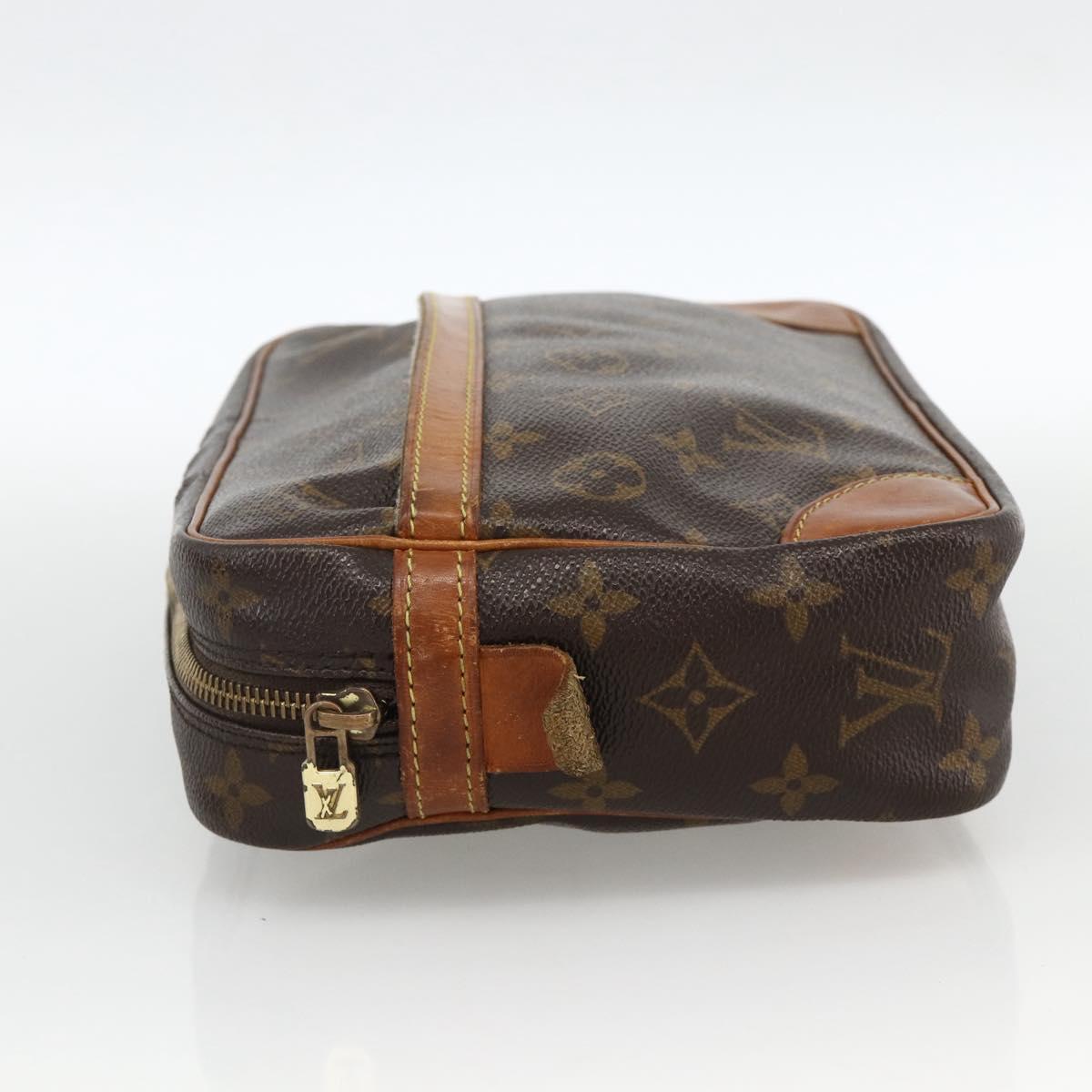 LOUIS VUITTON Monogram Compiegne 28 Clutch Bag M51845 LV Auth BA11890