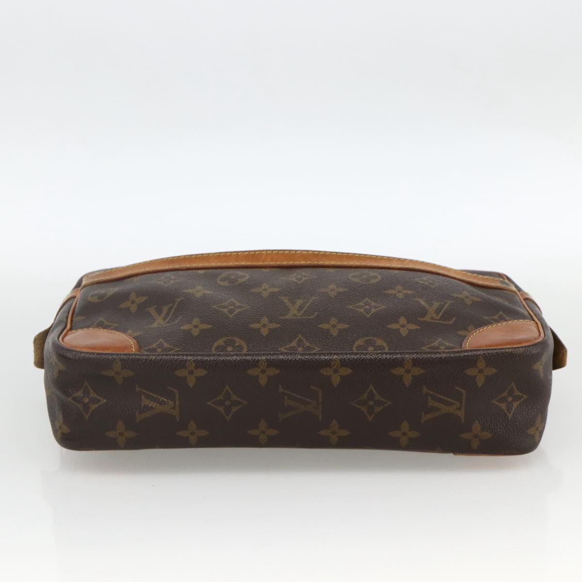 LOUIS VUITTON Monogram Compiegne 28 Clutch Bag M51845 LV Auth BA11890