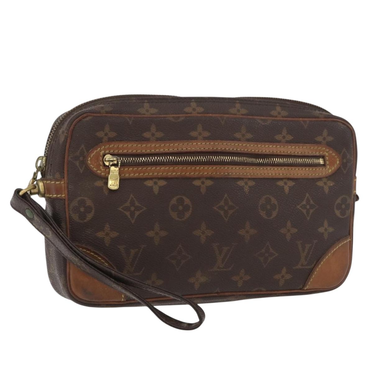 LOUIS VUITTON Monogram Marly Dragonne GM Clutch Bag M51825 LV Auth BA11891