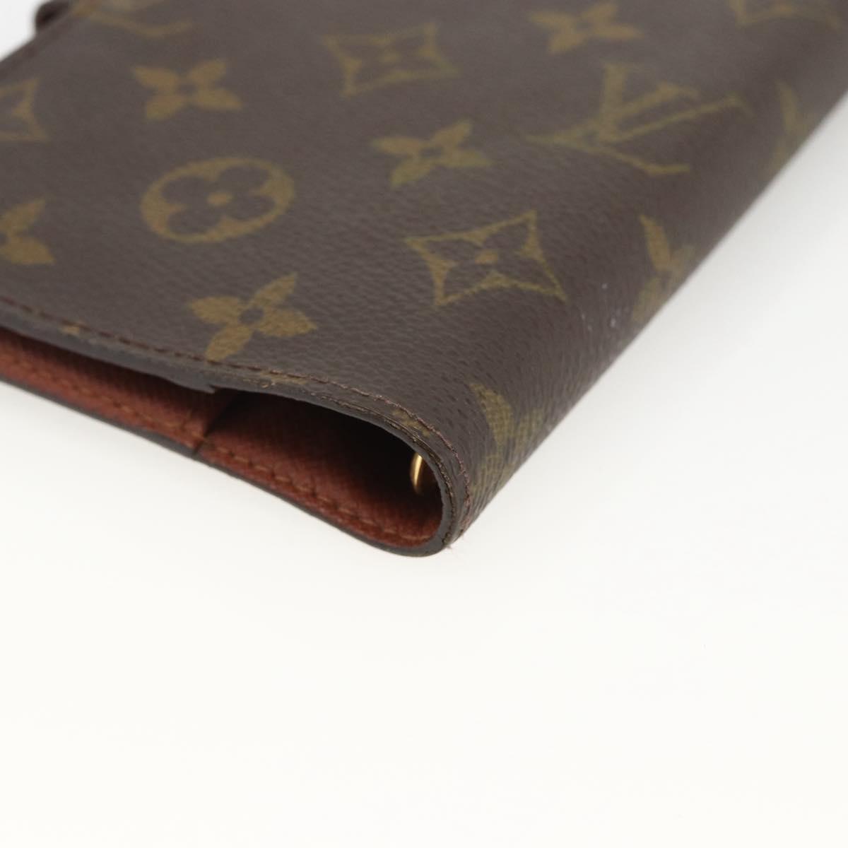 LOUIS VUITTON Monogram Agenda PM Day Planner Cover R20005 LV Auth BA11896