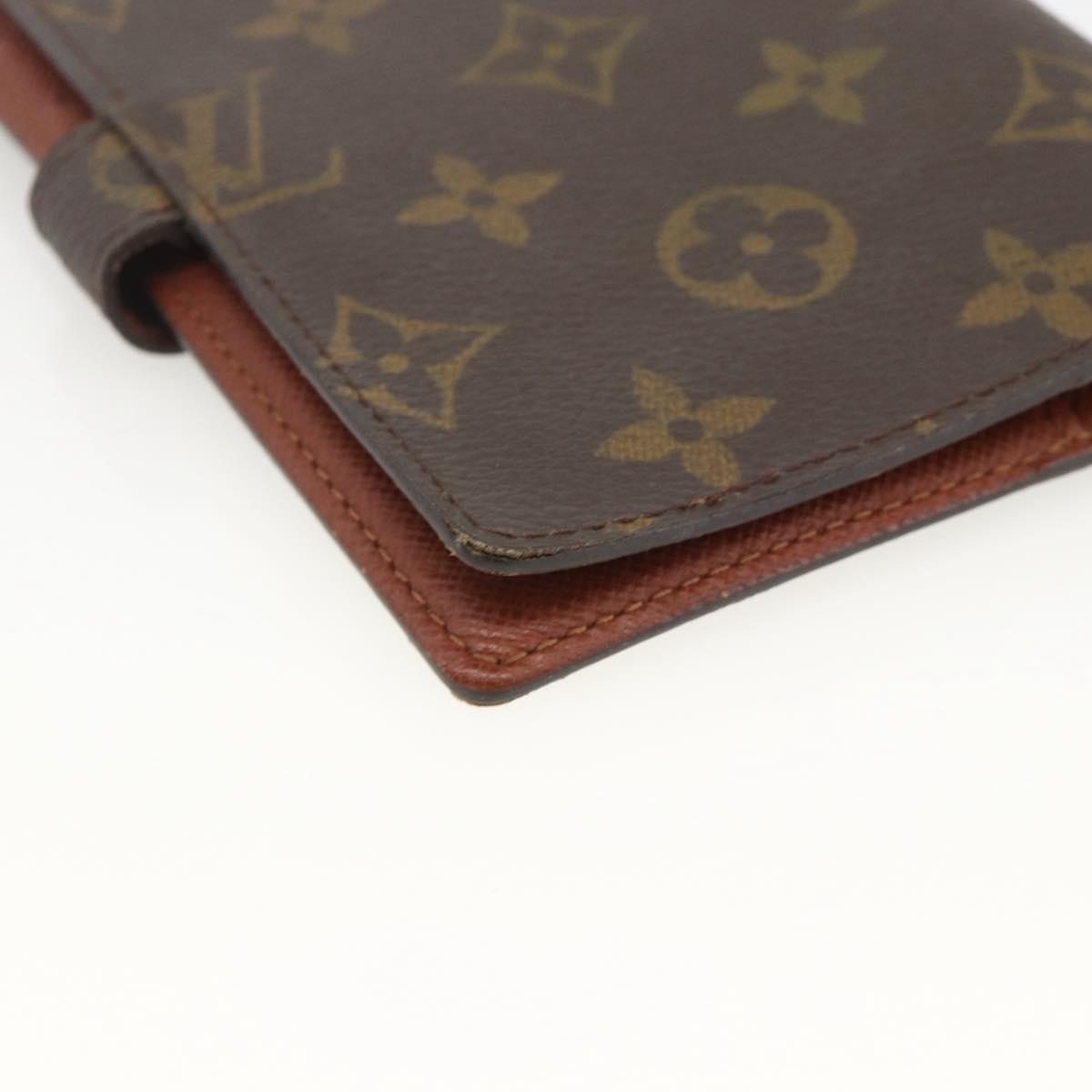LOUIS VUITTON Monogram Agenda PM Day Planner Cover R20005 LV Auth BA11896