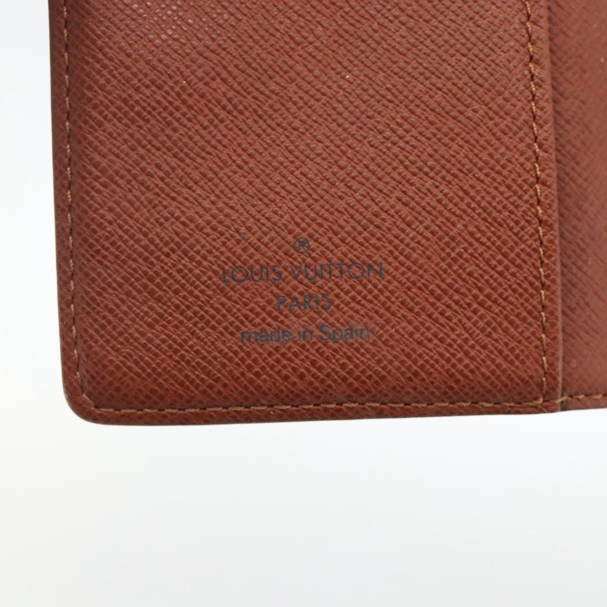 LOUIS VUITTON Monogram Agenda PM Day Planner Cover R20005 LV Auth BA11896