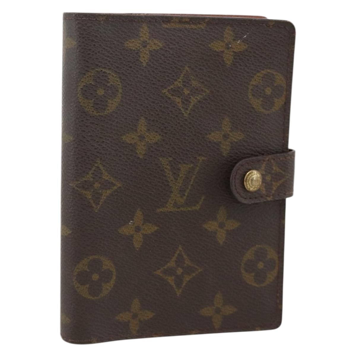 LOUIS VUITTON Monogram Agenda PM Day Planner Cover R20005 LV Auth BA11896