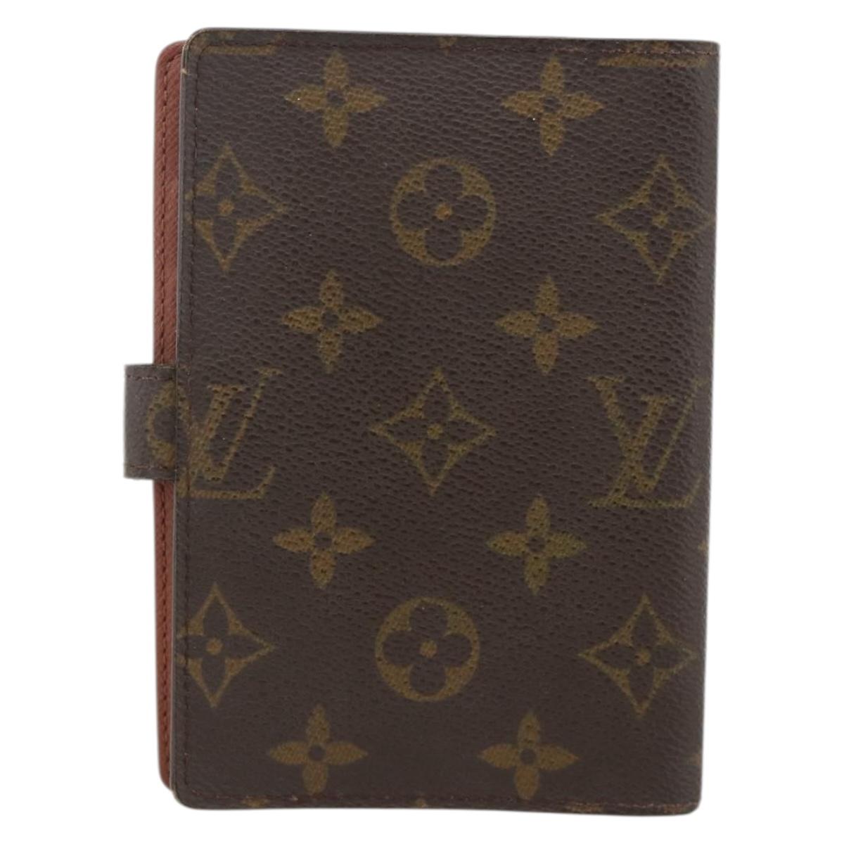 LOUIS VUITTON Monogram Agenda PM Day Planner Cover R20005 LV Auth BA11896