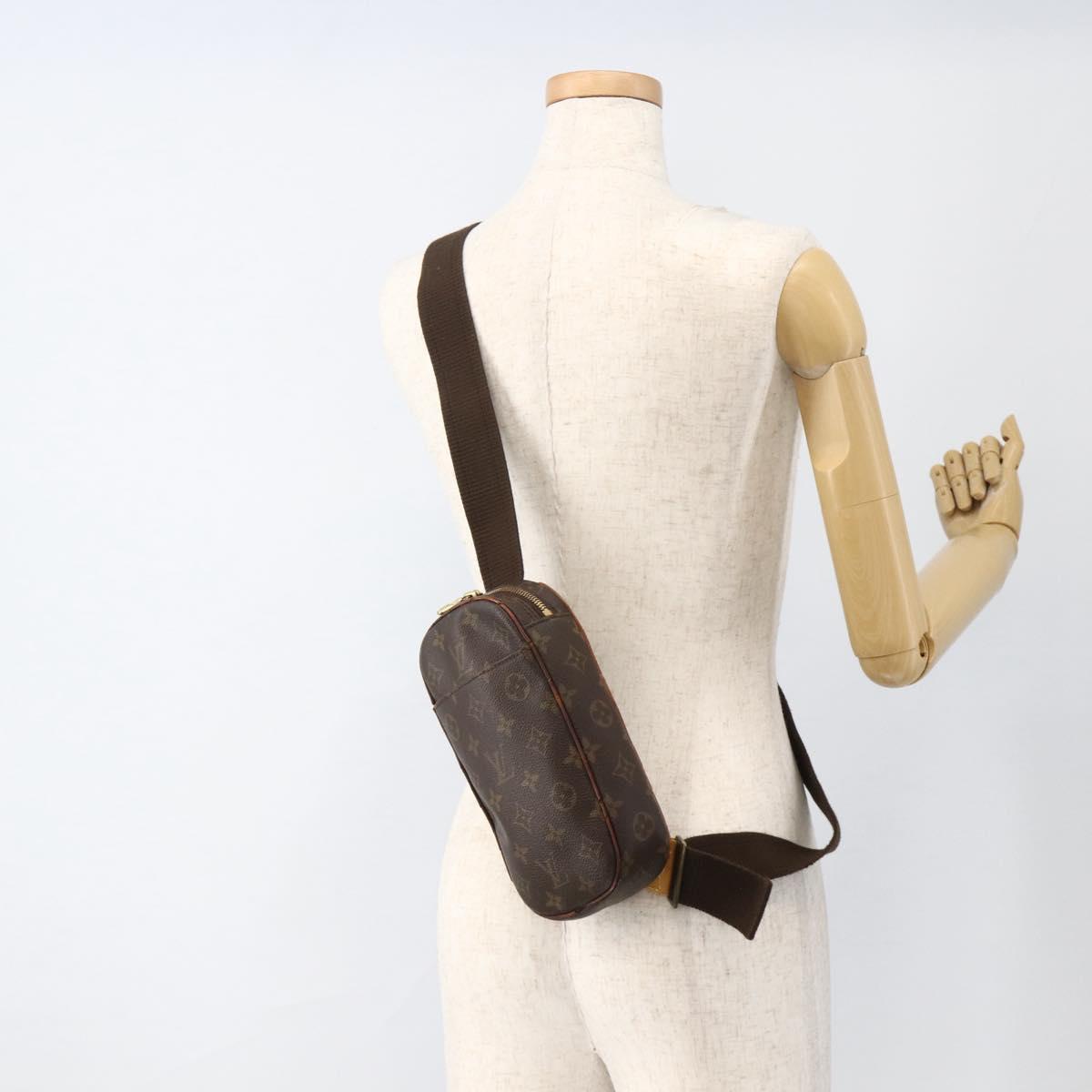 LOUIS VUITTON Monogram Pochette Gange Shoulder Bag M51870 LV Auth BA11898