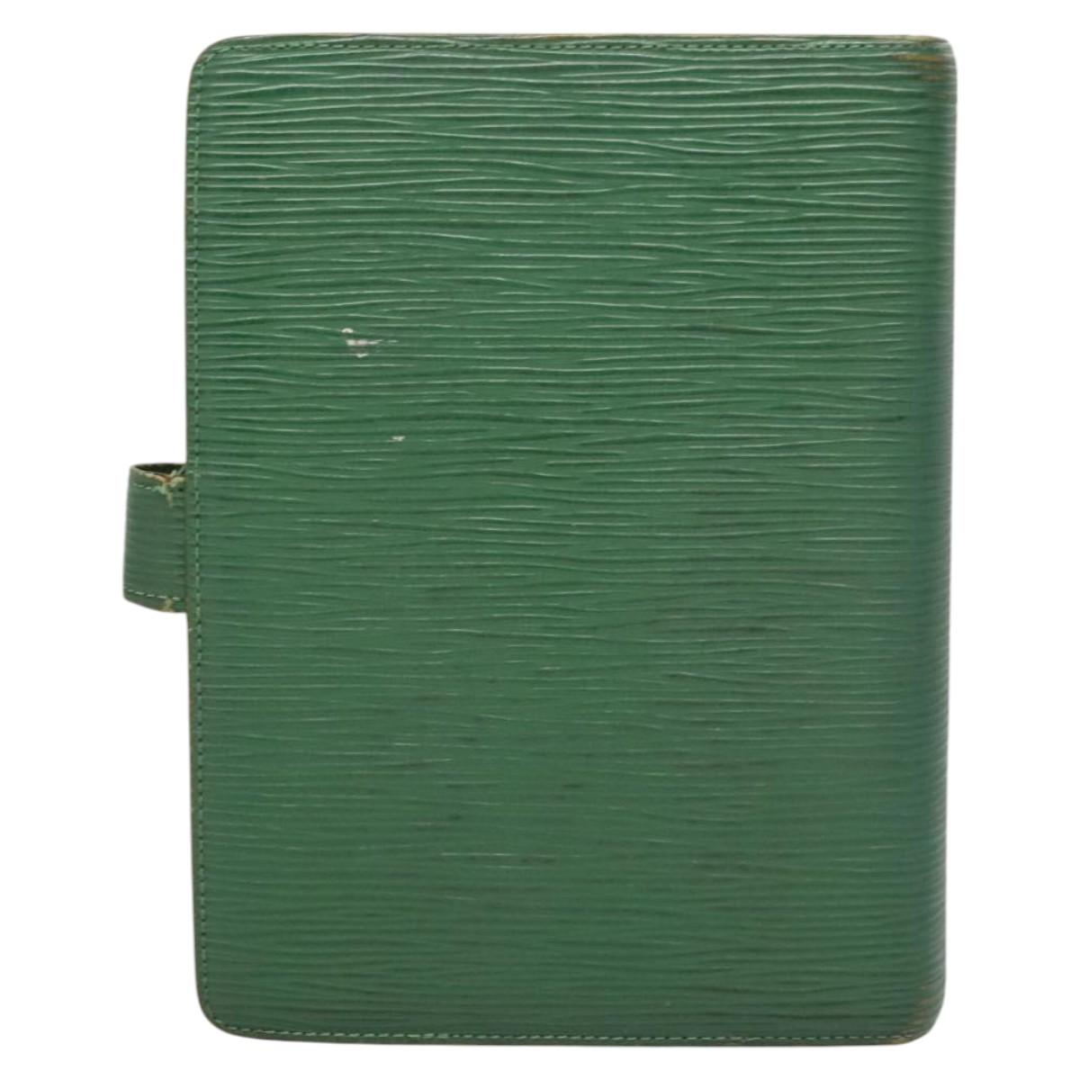 LOUIS VUITTON Monogram Epi Key Case Day Planner Cover 2Set Green LV Auth BA1190